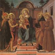 Francesco di Stefano called Pesellino The Virgin and Child Surrounded (mk05) oil painting picture wholesale